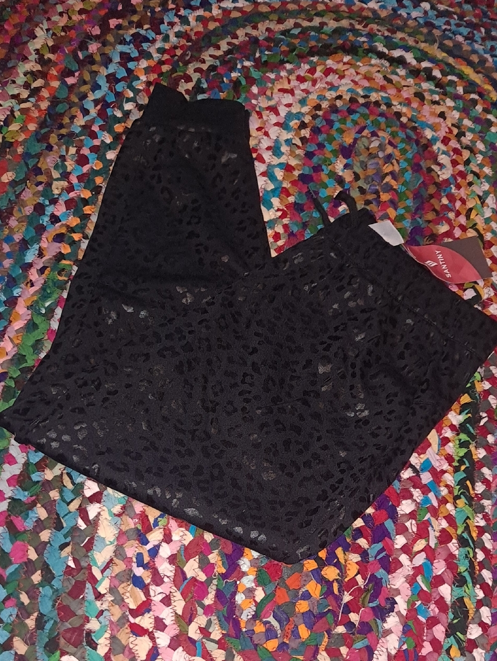 Search for Sanity Black Laser-Textured Leggings